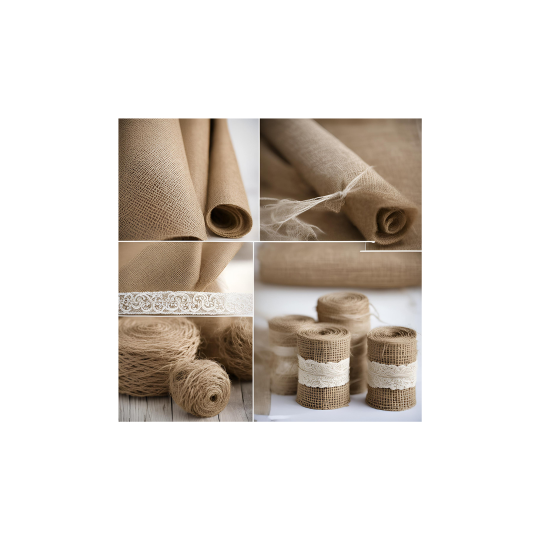 Tela de Yute o saco 100% natural para decoración, venta por metros lineales