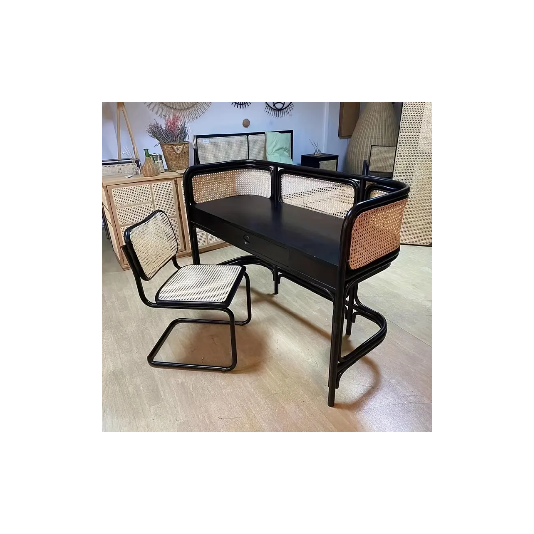 Cannage quadrillage HDPE - Marron