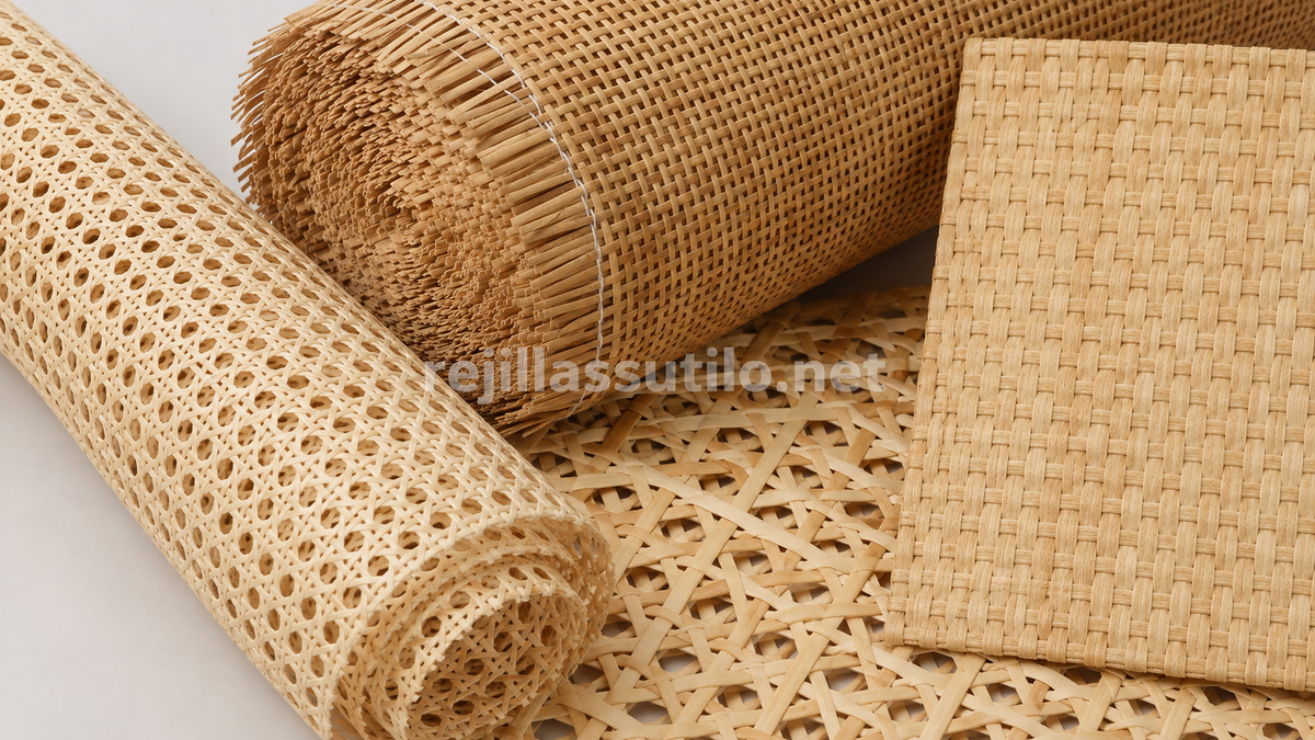 Palhinha Natural e Tecidos de Rattan