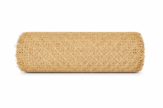 Tejido de ratán natural rombo cuadriculado 60 cm por metros para restauración y decoración
