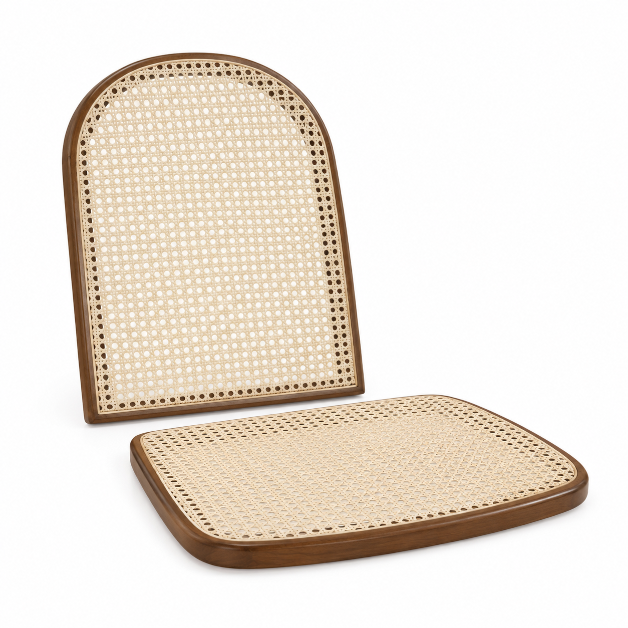 Reparación de mecedora tipo Thonet con rejilla natural prefabricada